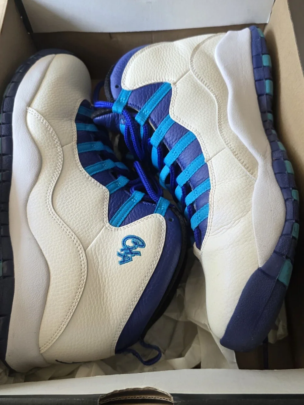 Nike Air Jordan 10 Retro 'Charlotte Hornets' sneakers Mens Size 11